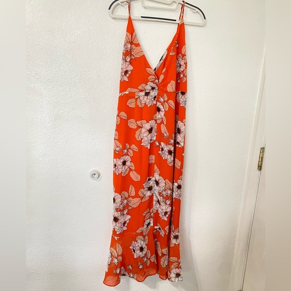 Bardot orange floral dress - Picture 4 of 6